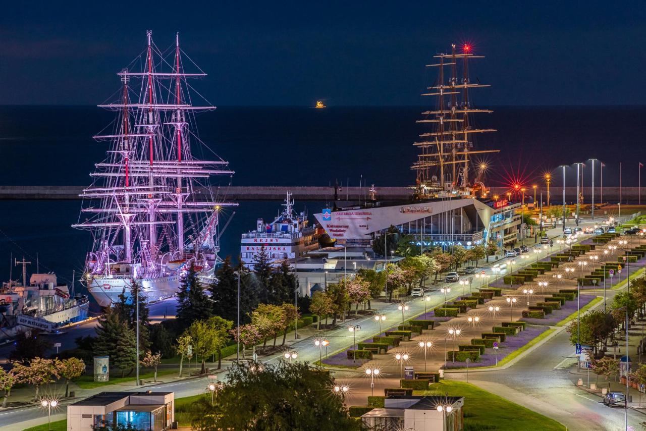 9Th Floor Skwer Kosciuszki Z Widokiem Na Morze Daire Gdynia Dış mekan fotoğraf