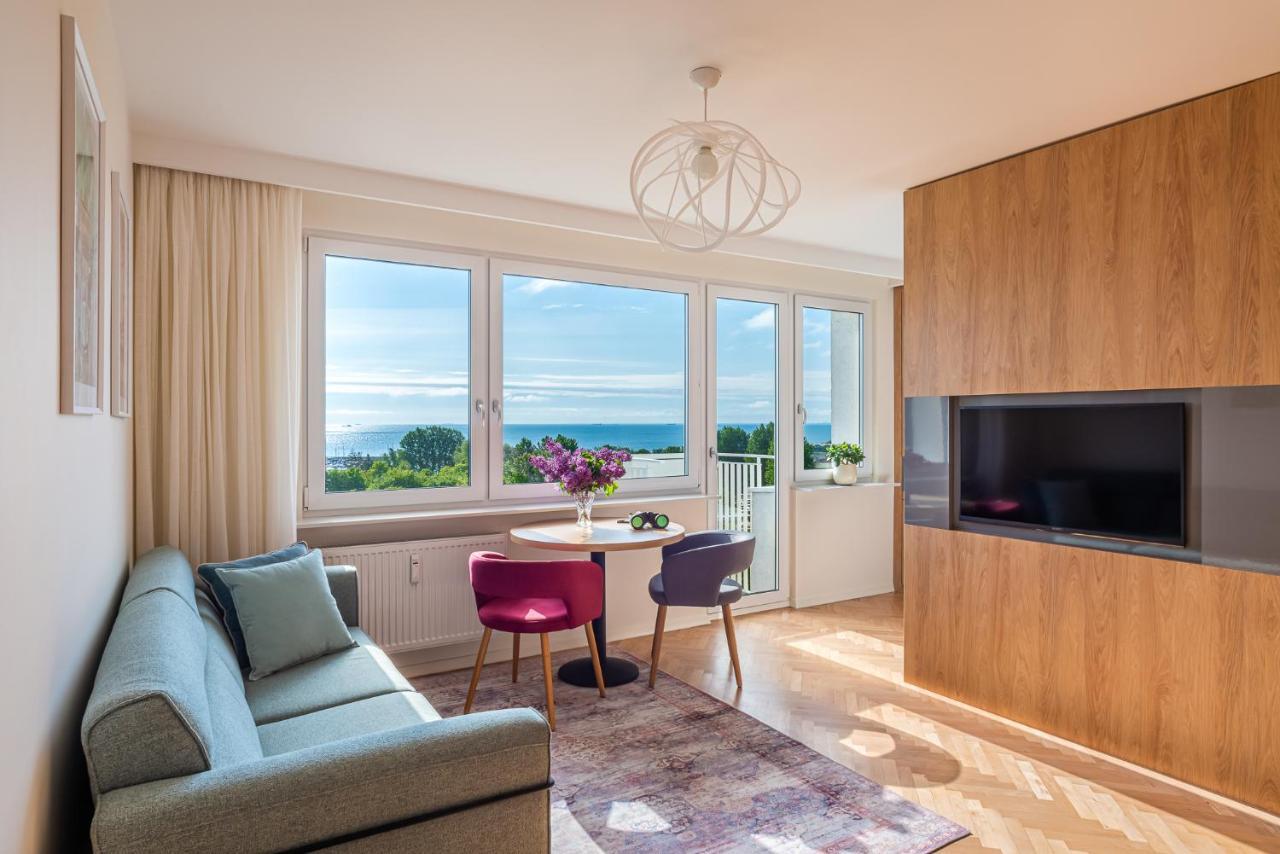 9Th Floor Skwer Kosciuszki Z Widokiem Na Morze Daire Gdynia Dış mekan fotoğraf